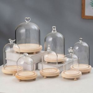 Vente en gros de fleurs éternelles sous cloche en verre transparent, fabricant de boîtes mystères d'aromathérapie, décoration d'intérieur - Product Image 1