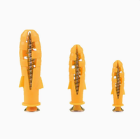 Standard Plastic Expansion Anchor Set (Yellow "Fish-Type" Plugs with Self-Tapping Screws) M6/M8/M10