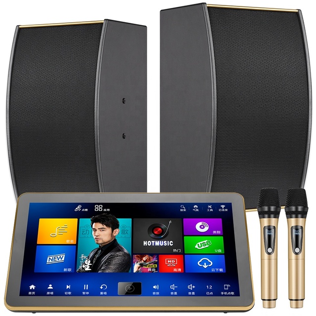 18.5'' 4K Touch Screen 6TB AI Song-Selection Karaoke Machine Android/ Jukebox Dual System All-in-One Karaoke System Player