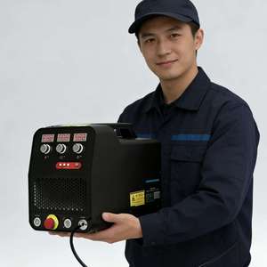 เครื่องเชื่อมเลเซอร์ QCW แบบพกพาขนาดเล็ก ความแม่นยำสูง ระบายความร้อนด้วยอากาศ กำลังไฟ 600 วัตต์ สำหรับเหล็กและโลหะ จากโรงงาน - Product Image 1
