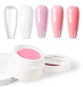 Kit de 5 Colores de Poly Gel Antiadherente de 15ml, Suave y Esculrible para Extensión de Uñas, Gel Extensor para Moldear Uñas, Suministros para el Cuidado y Arte de las Uñas - Product Image 1
