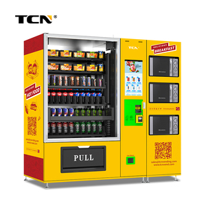 Máy bán thức ăn ấm với lò vi sóng Máy bán hàng tự động TCN tự động với thang máy - Product Image 1