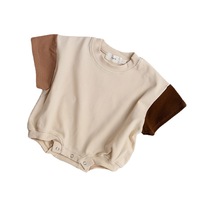 Style coréen nouveau-né bébé combinaison été nouveau bébé barboteuse bébé triangle barboteuses vêtements d'été à manches courtes