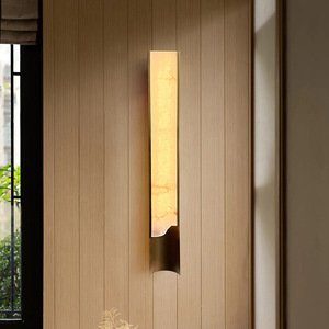 <b>Wall</b> Lamp Natural Stone LED <b>Light</b> For Living Room Bedroom <b>Wall</b> Lighting Modern Minimalist Design E27 Bulb Base - Product Image 1