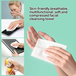 Serviette compressée jetable, serviette de bain de voyage ultra douce, serviette compacte scellée sous vide pour la randonnée, la salle de sport, les vacances - Product Image 5