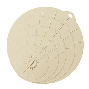 Tapas Elásticas de Silicona de Grado Alimenticio, 5 Piezas, Reutilizables, Herméticas, Aptas para Microondas, para Almacenamiento de Alimentos en la Cocina - Product Image 2