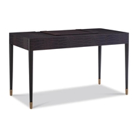 Bureau d'ordinateur en cuir gaufré style villa moderne, bureau rétro pour étudiant avec tiroirs, personnalisable