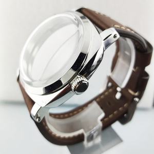 Montre personnalisée 47MM Boîtier en acier inoxydable Bracelet en cuir Montre pour homme Accessoire adapté au mouvement ETA6497/ST3600 - Product Image 5