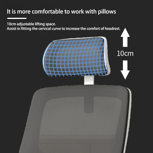 Charmount Modern Factory Direct Sales Office <b>Chair</b> Headrest Adjustable Height Mesh Swivel Conference for Home Computer Use CT-OF - Product Image 5