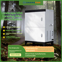 Sistema de Nebulización para Paisajes DaringFish, Serie de Riego por Goteo, Niebla Artificial, Pulverizador de Alta Presión, Equipo de Reducción de Polvo, Pantalla Táctil LCD
