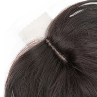 Perruque mi-tête synthétique souple à clipser pour femme, avec dentelle frontale, ondulée, légère, densité 200 %