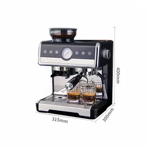 Professional Fully Cappuccino Latte Coffee Machine Automatic Espresso with Milk Frother Steam Wand for Commercial and Houseuse