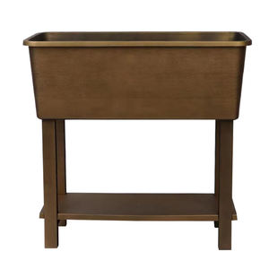 Lit de jardin surélevé <span class=keywords><strong>en</strong></span> <span class=keywords><strong>résine</strong></span> plastique prix d'usine pots de fleurs et jardinières avec pieds pour le jardinage <span class=keywords><strong>en</strong></span> plein air des herbes végétales - Product Image 5