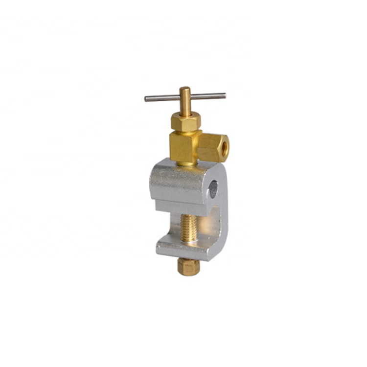 Self Piercing Saddle Valve Kit - 1/4 Brass Compression For 3/8 To 3/4 Pipe