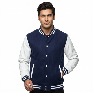 Casual Wear <b>Men's</b> Varsity Jacket In Solid Colors 100% Wool Material Made <b>Men</b> Varsity Jacket In Different designs colors & Sizes - Product Image 1