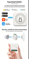 Module d'interrupteur intelligent WiFi Mini 16A 240V compatible Tuya, disjoncteur dissimulé avec minuterie et commande vocale