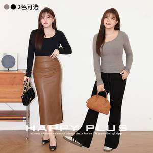 เสื้อผู้หญิงรันฉีสีเทา คอกลม แขนยาว สีพื้น เสื้อชั้นในทรงเข้ารูป สวมใส่สบาย รุ่น N9082 - Product Image 5