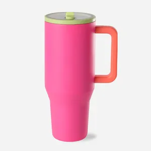 Custom Quencher H2.0 Flowstate Stainless Steel Vacuum Insulated Tumbler 20oz 30oz Metal Coffee Mug Cup 40oz Tumbler With Handle
