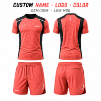 Ensemble de vêtements de sport personnalisés, sublimation, 100% polyester, respirant, séchage rapide, vêtements d'entraînement