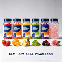 Gummies SYC BIO sans sucre pour la gestion du poids, 60 unités, avec mélatonine et L-théanine, soutien du sommeil, complément quotidien pour hommes et femmes