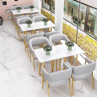 Meubles de salle à manger de luxe modernes, couleur personnalisable, table à manger, chaise, banquette en cuir, canapé de restaurant, café
