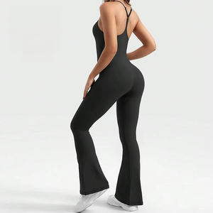Service OEM : Combinaison de sport pour <span class=keywords><strong>femme</strong></span>, vêtements de yoga, ensembles de fitness, combinaisons, extensible dans les quatre sens (Spandex/Nylon) - Product Image 6