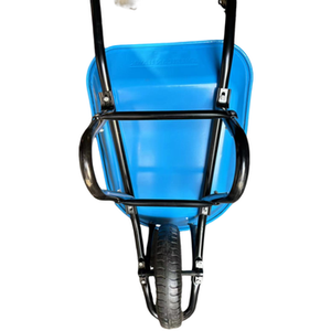 भारी शुल्क 75l धातु कार्वादीला एकल न्यूमेटिक व्हील निर्माण बैरो WB7200-Wheelbarrows - Product Image 1