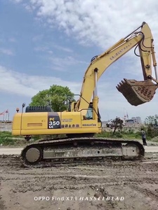 Prix bas, occasion, Komatsu PC350-8, pelle sur pneus, charge utile nominale de 35 tonnes, moteur Cummins, faible nombre d'heures de fonctionnement, Shanghai 2020 - Product Image 2