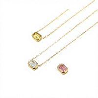 Collar de Cadena de Eslabones de Acero Inoxidable con Letra V para Mujer, Chapado en Oro de 18K, Resistente al Agua, Minimalista, 18 Pulgadas, Venta al por Mayor