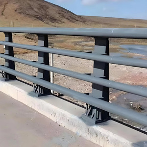 <b>Steel</b> Pipe Bridge Guardrail Traffic Barrier Galvanized Anti Corrosion Road Safety <b>Railing</b> OEM - Product Image 2