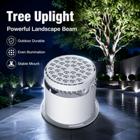 Projecteur LED extérieur IP65 étanche à faisceau réglable en aluminium, coloré, pour éclairage mural, arbres et plantes de jardin paysager