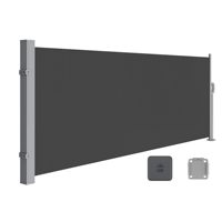 Auvent latéral rétractable pliable, pare-soleil latéral extensible, protection solaire, store extérieur opaque, pour jardin