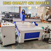 Machine CNC pour le travail du bois en vente chaude, routeur CNC 1325 4 axes avec machine de gravure rotative