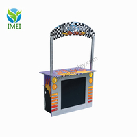 Offre Spéciale : Stand à Limonade Pliable en Bois Écologique avec Montage Facile, Fonctionnalités de Déplacement et de Rangement, Présentoir Personnalisable