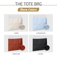 Sac à main matelassé et moelleux pour femmes, housse pour ordinateur portable souple et gonflée, 13/13,3/14 pouces, compatible avec les ordinateurs MacBook Air/Pro de 15-16 pouces