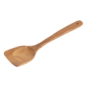 Ensemble d'ustensiles de cuisine en bois massif naturel cuillères à mélanger spatules louches passoire <span class=keywords><strong>cuillère</strong></span> fourchette à salade ustensile pour la cuisson - Product Image 6