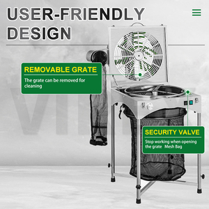 18 Inch High Class Hydroponics Twisted Spin Pro Cut Stainless Steel Trimming Machine Electric <strong>Bud</strong> Leaf <strong>Trimmer</strong> - Product Image 3