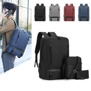 DZ Nouveau Sac à Dos d'Étudiant Unisexe pour Ordinateur Portable avec Fermeture Éclair Imperméable pour Voyage, Ensemble de 3 Pièces USB - Product Image 5