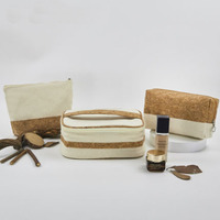 Vente chaude Durable Recyclé Naturel Coton Toile Jute Pochette À Fermeture Éclair À La Mode Petit Voyage Cosmétique Sac Maquillage De Stockage