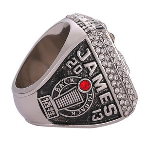 Anillo de Campeonato de Baloncesto de los Miami Heat de <span class=keywords><strong>2013</strong></span> de LeBron James, Anillo de Joyería de Moda Exquisito, Doble Chapado, Colección Conmemorativa para Fanáticos - Product Image 3
