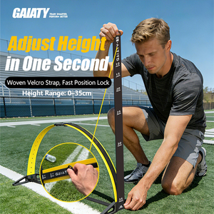 Nuovissimo Design 2026: Set da 3 <span class=keywords><strong>Ostacoli</strong></span> Pieghevoli Regolabili in Altezza <span class=keywords><strong>con</strong></span> Rimbalzo Automatico per Allenamento di Agilità e Velocità nel Calcio - Product Image 2