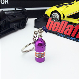 Keyfob Box Storage Advertising Gift Keychain Creative New Mini Nitrous Bottle <strong>Keyring</strong> Key Chain <strong>Ring</strong> - Product Image 4