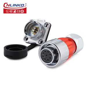 Cnlinko Không Thấm Nước Điện Kim Loại Nhanh Coupler M20 12 Pin Cắm Ổ Cắm Cho LED, Thiết Bị Sân Vườn, Chiếu Sáng Sân Khấu - Product Image 3