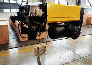 Katrol tali kawat listrik, tipe Eropa 2ton 5ton 10ton Wheeler untuk derek atas kepala - Product Image 6