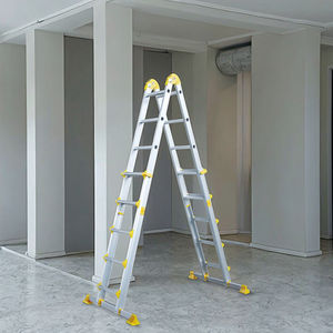 Échelle combinée 4 en 1 en aluminium de style Little Giant, échelle télescopique robuste certifiée EN 131 avec barre stabilisatrice - Product Image 6