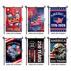 Bandera de Jardín Rectangular de Poliéster de Doble Cara Transfronteriza, 2026, 250.º Aniversario de Estados Unidos, America250, Hecha a Medida - Product Image 4