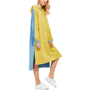 <span class=keywords><strong>Felpa</strong></span> con cappuccio da <span class=keywords><strong>donna</strong></span> <span class=keywords><strong>felpa</strong></span> con cappuccio a maniche lunghe con cappuccio a contrasto di colore completo con tasca - Product Image 1