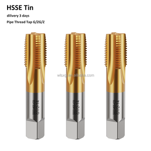 Hsse tin hiệu suất cao ống threading công cụ 55 60 độ ZG/PT/rc1/2L HSS rãnh thẳng người anh Ống vít threading vòi - Product Image 1