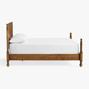 Luxury Solid Wood Four Poster <b>Bed</b> King Size Handcrafted Classic Wooden Canopy <b>Bed</b> <b>Frame</b> for Hotel Bedroom Furniture Export - Product Image 4