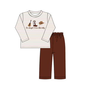Robe décontractée brodée rose à volants et rayures pour filles, collection automne-hiver, assortie pour frères et sœurs, avec bottes et chapeau, ODM - Product Image 3